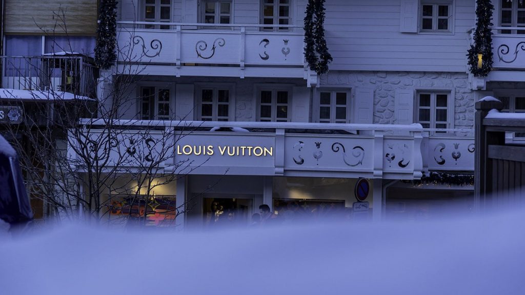 Luis Vuitton shop in Courchevel 1850